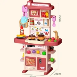 The Decor Haven Babyspielzeug-Mini-Küchenspielset für Kinder – lustiges Kochspielzeug für fantasievolles Spielen