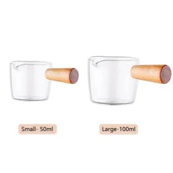 Plates u0026 More Küche & Esszimmer-Mini-Krug aus Glas – Milchkännchen, Espressotasse, Sauciere