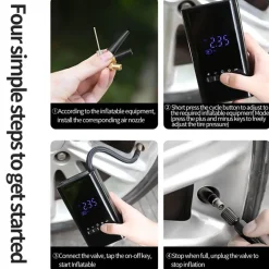 Trail Tech Autozubehör|Automobilindustrie-Mini-LED-Luftkompressor – Tragbarer Reifenfüller