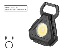 Roam Ready Heimwerkzeuge|Outdoor & Garten-Mini-LED-Schlüsselanhänger-Taschenlampe, Flaschenöffner – kompaktes Multifunktionswerkzeug