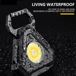 Roam Ready Heimwerkzeuge|Outdoor & Garten-Mini-LED-Schlüsselanhänger-Taschenlampe, Flaschenöffner – kompaktes Multifunktionswerkzeug