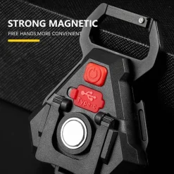 Roam Ready Heimwerkzeuge|Outdoor & Garten-Mini-LED-Schlüsselanhänger-Taschenlampe, Flaschenöffner – kompaktes Multifunktionswerkzeug