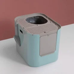 Furendo Haustierzubehör|Reinigungswerkzeuge Für Haustiere-Minimalistische Anti-Geruchs-Katzentoilette – Geruchsreduzierende Toilettenlösung