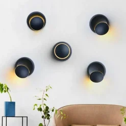 Timeless Touch Beleuchtung-Minimalistische Orb-Wandlampe – Moderne zeitgenössische Leuchte