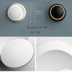 Timeless Touch Beleuchtung-Minimalistische Orb-Wandlampe – Moderne zeitgenössische Leuchte