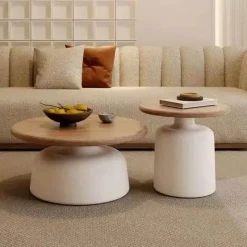 Comfort u0026 Style Möbel-Minimalistischer Couchtisch aus Holz – Luxuriöses modernes Herzstück