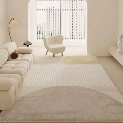 Warm Weaves Boden & Teppiche-Minimalistischer Plüsch-Teppich – Weicher Teppich für modernes Dekor