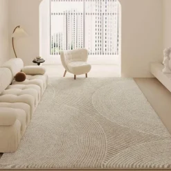 Warm Weaves Boden & Teppiche-Minimalistischer Plüsch-Teppich – Weicher Teppich für modernes Dekor