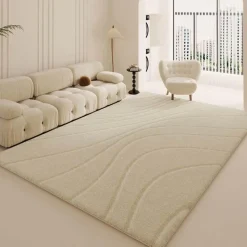 Warm Weaves Boden & Teppiche-Minimalistischer Plüsch-Teppich – Weicher Teppich für modernes Dekor