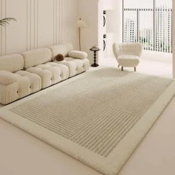 Warm Weaves Boden & Teppiche-Minimalistischer Plüsch-Teppich – Weicher Teppich für modernes Dekor