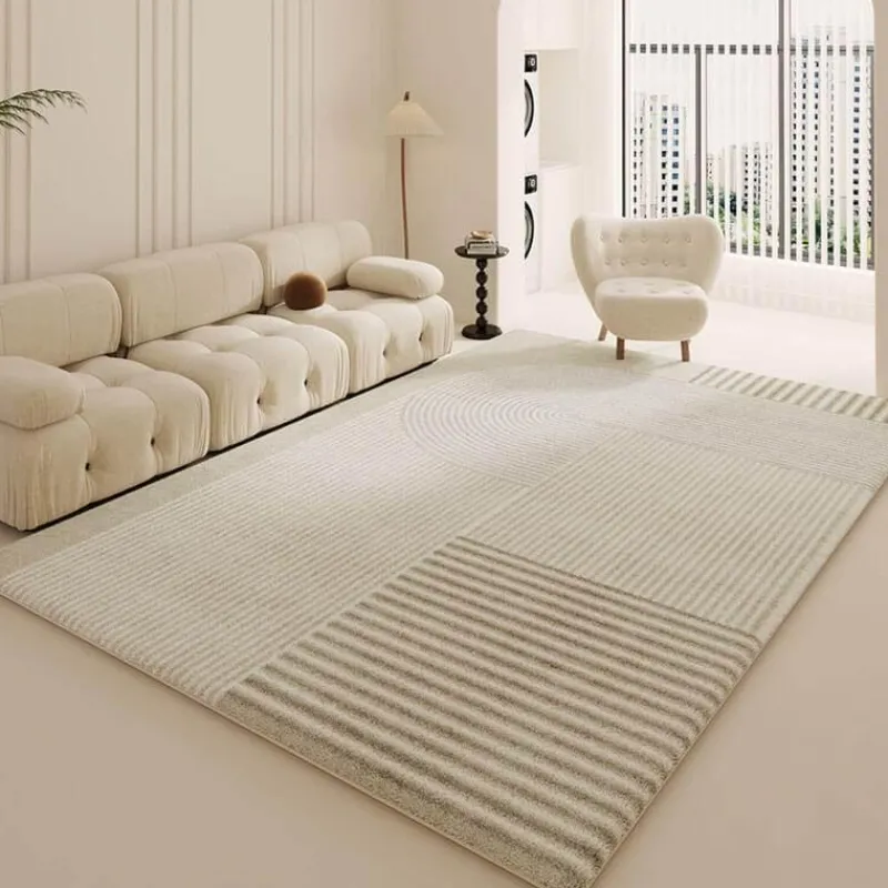 Warm Weaves Boden & Teppiche-Minimalistischer Plüsch-Teppich – Weicher Teppich für modernes Dekor