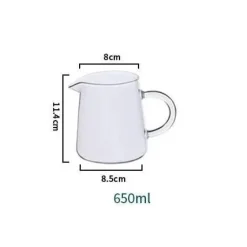 Plates u0026 More Küche & Esszimmer-Mini-Milchkännchen aus Glas – Ausgießer für Kaffee und Tee