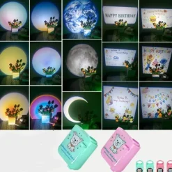 Comfort u0026 Style Gadgets Für Zuhause|Beleuchtung-Mini-Mondprojektorlampe – Nachtlicht-Atmosphärendekor