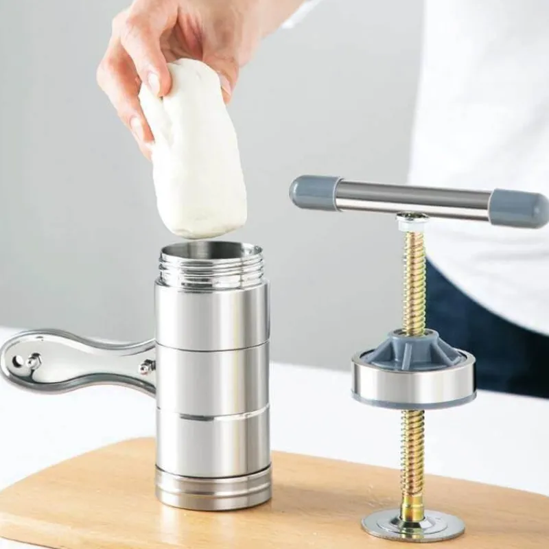 Deco Küche & Esszimmer-Mini-Nudelmaschine aus Edelstahl – Manuelle Nudelmaschine