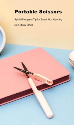 Roam Ready Outdoor-Artikel|Heimwerkzeuge-Mini-Papierschneider-Schere, faltbar, tragbar, sicheres Schneidewerkzeug