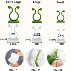 Adventure Basecamp Camping Im Freien|Outdoor-Artikel-Mini-Pflanzen-Wandclips – selbstklebende Pflanzenhalter für den Innenbereich