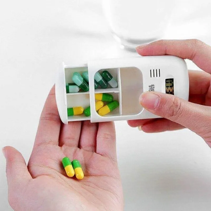 The Relaxation Nook Gesundheits-Gadgets|Gesundheits- Und Entspannungstools-Mini-Pillen-Organizer-Timer – Medikamenten-Erinnerungsbox