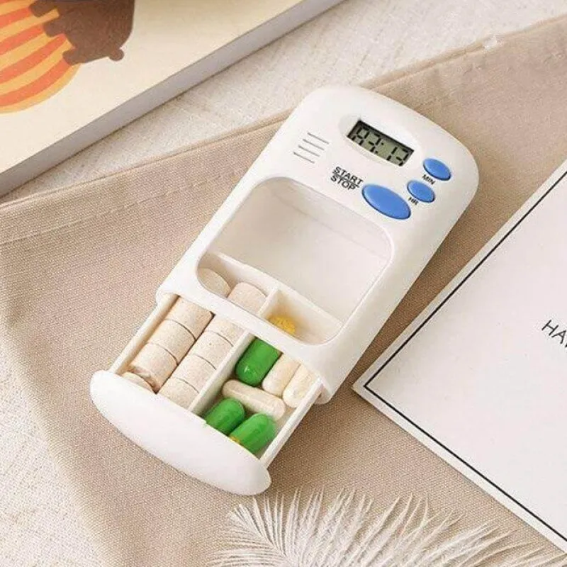 The Relaxation Nook Gesundheits-Gadgets|Gesundheits- Und Entspannungstools-Mini-Pillen-Organizer-Timer – Medikamenten-Erinnerungsbox