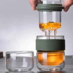 The Decor Haven Küche & Esszimmer|Outdoor-Artikel-Mini-Reiseteekanne – Hitzebeständige Teekanne für die Tasche