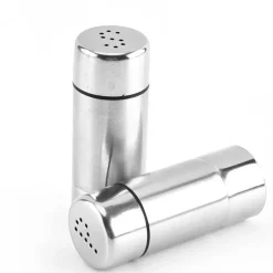 Tom Küche & Esszimmer-Mini-Salz- und Pfefferstreuer aus Edelstahl – Gewürzset für die Küche