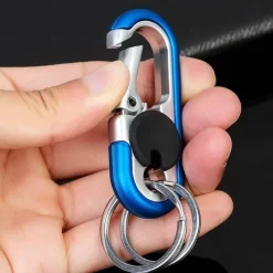 Gear Up u0026 Go Outdoor-Artikel|Outdoor-Gadgets-Mini-Schlüsselanhänger-Organizer aus Edelstahl – kompaktes Reisezubehör