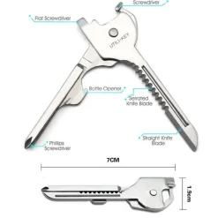 Roam Ready Outdoor-Artikel|Heimwerkzeuge-Mini-Schlüsselanhänger-Taschenwerkzeug – All-in-One-Multifunktionsgerät