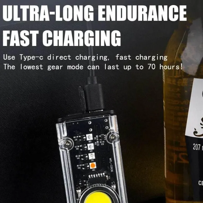 The Outdoor Vault Outdoor-Artikel|Heimwerkzeuge-Mini-Schlüsselanhänger-Taschenlampe – leuchtendes Notlicht