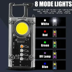 The Outdoor Vault Outdoor-Artikel|Heimwerkzeuge-Mini-Schlüsselanhänger-Taschenlampe – leuchtendes Notlicht