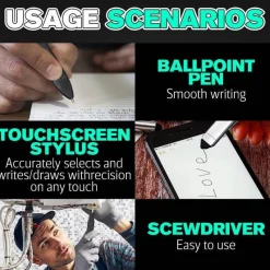 Roam Ready Heimwerkzeuge|Outdoor & Garten-Mini-Schraubendreher-Stift-Multitool - Telefonhalter-Werkzeugset