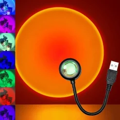 Comfort u0026 Style Beleuchtung-Mini-USB-Sonnenuntergangslampe – Entspannender Nachtlichtprojektor