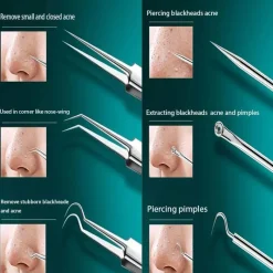 PureGlow Männerpflege|Frauenpflege-Mitesserentferner-Set – Lösung für reine Haut und Akne