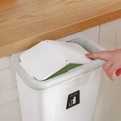 The Decor Haven Küche & Esszimmer-Mülleimer mit Push-Top – leicht zu öffnender Abfalleimer