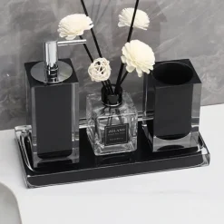 The Bath Nook Badezimmer-Modern Bathroom Accessories Set - Elegant Home Decor
