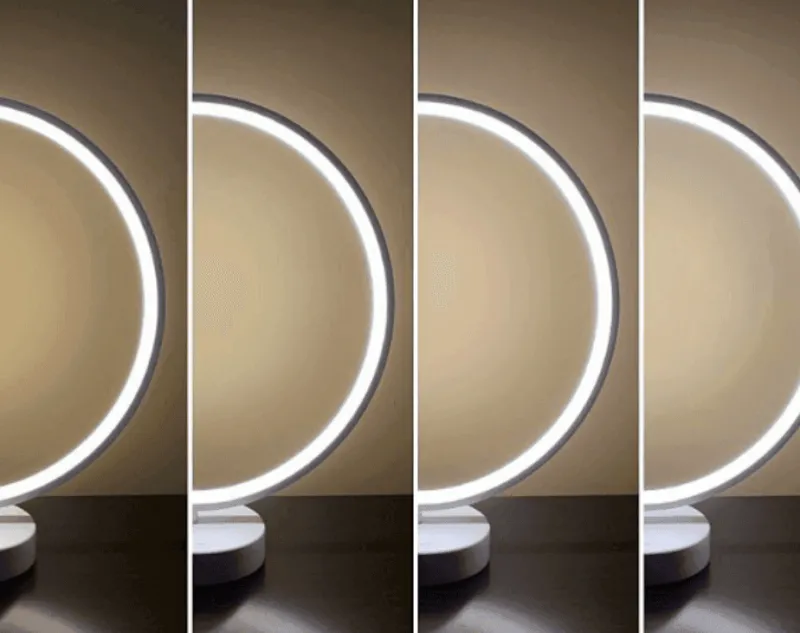 Comfort u0026 Style Beleuchtung-Modern LED Table Lamp - Nordic Circle Mood Lighting