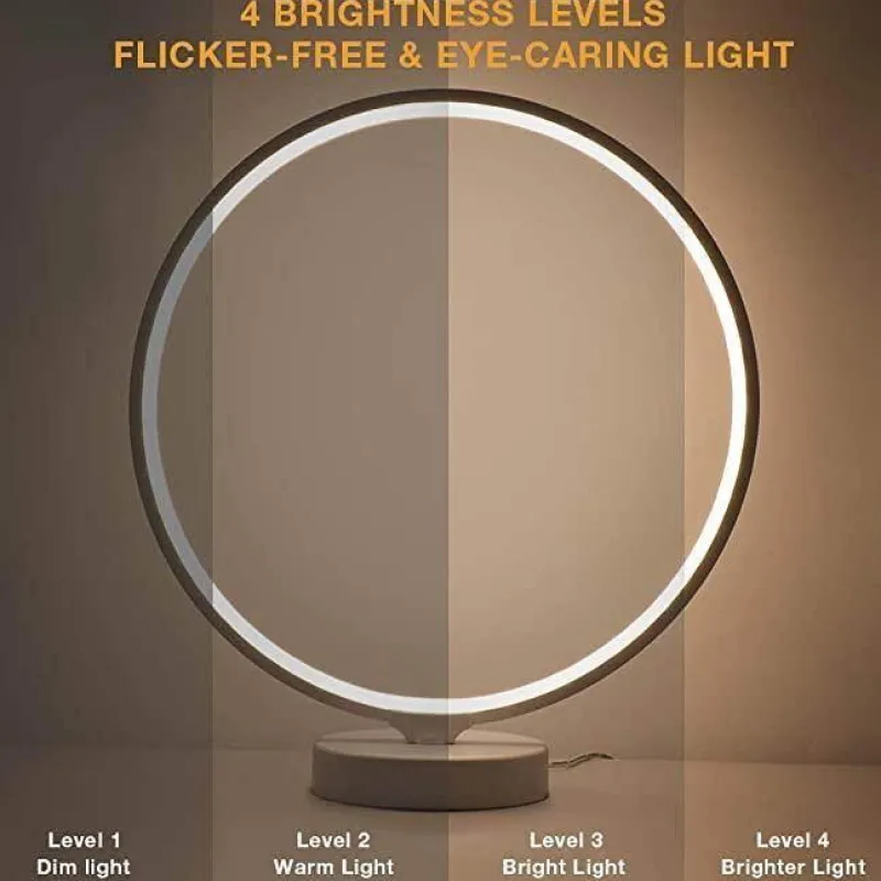 Comfort u0026 Style Beleuchtung-Modern LED Table Lamp - Nordic Circle Mood Lighting