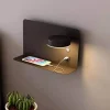 Comfort u0026 Style Beleuchtung-Modern LED Wall Lamp with USB Charger - Pragmatism Shelf Light