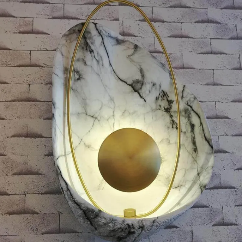 Comfort u0026 Style Beleuchtung-Modern Marble Shell Wall Lamp - Stylish Home Lighting Fixture