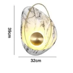 Comfort u0026 Style Beleuchtung-Modern Marble Shell Wall Lamp - Stylish Home Lighting Fixture