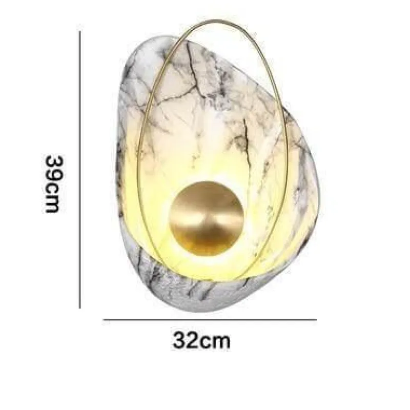 Comfort u0026 Style Beleuchtung-Modern Marble Shell Wall Lamp - Stylish Home Lighting Fixture