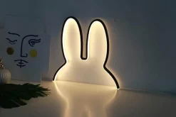 Comfort u0026 Style Beleuchtung-Modern Rabbit Night Lamp - Cute LED Bedroom Lighting