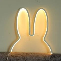 Comfort u0026 Style Beleuchtung-Modern Rabbit Night Lamp - Cute LED Bedroom Lighting