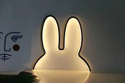 Comfort u0026 Style Beleuchtung-Modern Rabbit Night Lamp - Cute LED Bedroom Lighting
