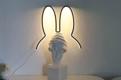 Comfort u0026 Style Beleuchtung-Modern Rabbit Night Lamp - Cute LED Bedroom Lighting