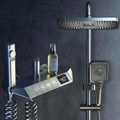 The Blissful Bath Badezimmer-Modern Rainfall Shower Set - Elegant Showerhead with Luxury Design