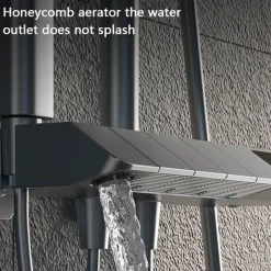 The Blissful Bath Badezimmer-Modern Rainfall Shower Set - Elegant Showerhead with Luxury Design