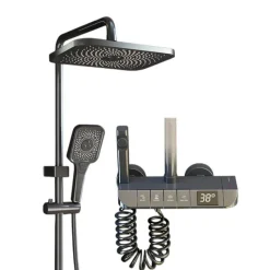 The Blissful Bath Badezimmer-Modern Rainfall Shower Set - Elegant Showerhead with Luxury Design