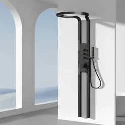 The Blissful Bath Badezimmer-Modern Waterfall Rain Shower Set - Luxury Bathroom Shower System