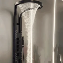 The Blissful Bath Badezimmer-Modern Waterfall Rain Shower Set - Luxury Bathroom Shower System