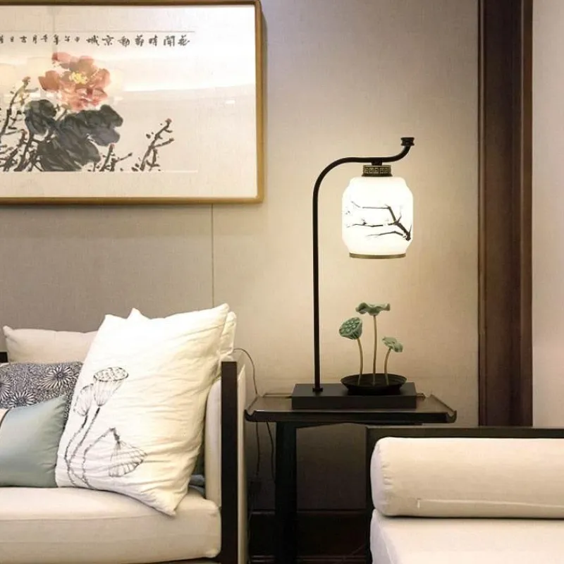 Comfort u0026 Style Beleuchtung-Moderne japanische Tischlampe – Stilvolles Wohndekor