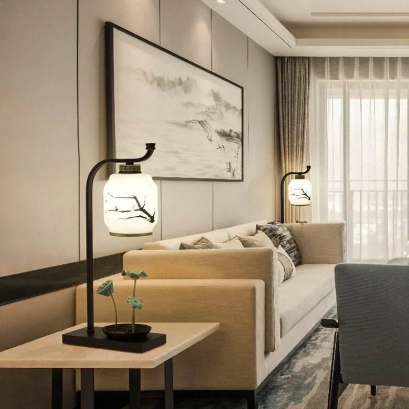Comfort u0026 Style Beleuchtung-Moderne japanische Tischlampe – Stilvolles Wohndekor